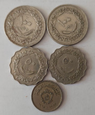Lot monede Libia 5 bucati foto