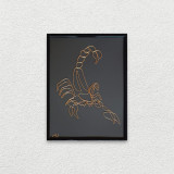 Tablou zodia Scorpion, 18&times;24 cm