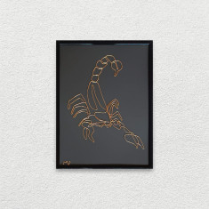 Tablou zodia Scorpion, 18×24 cm