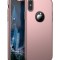 Husa Full Cover (fata + spate) pentru Apple iPhone X, Rose Gold