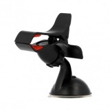Suport Auto Universal cu Clema, Negru, Rotire 360, Prindere Sigura
