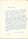 A3578N Ștefan Augustin Doinaș, act scris și semnat olograf, 1973