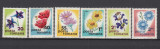 ROMANIA 1975 LP 893 FLORI DE CAMP SERIE MNH