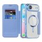Husa MagSafe pentru Apple iPhone 17 Air, Techsuit, SmartMag Book, Bleu