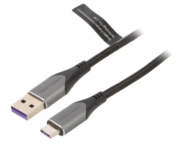 Cablu USB 2.0 A la C 0.25m Negru