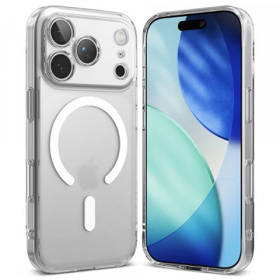 Husa MagSafe pentru Apple iPhone 17 Pro Max, Ringke, Fusion, Transparenta Mata foto