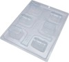 Forma ciocolata bomboane/praline cufar, 3 parti, 6 cavitati, 44x33x38mm