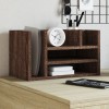 VidaXL Organizator birou, stejar maro, 44,5x24x25 cm lemn prelucrat