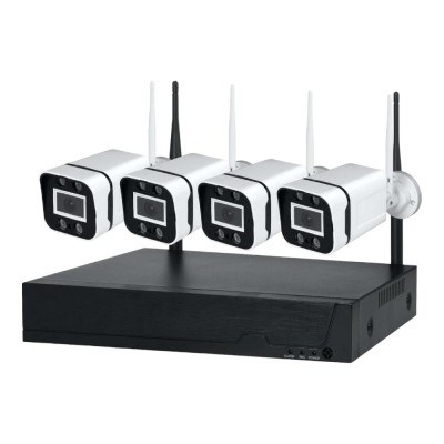 Sistem supraveghere CCTV S777 PRO. 4 camere wireless, NVR, WIFI foto