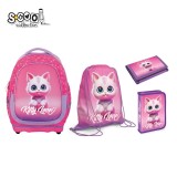 Set Micul Scolar: Ghiozdan, Penar echipat, Sac Sport, Portofel, Kitty Love -