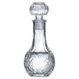 Sticlă pentru Lichior cu G&acirc;t și Model Reliefat, Capac Sferic, 100ml, CMCLASS