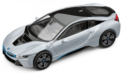 Macheta Oe Bmw i8 I12 2014&amp;rarr; Iconic Silver 1:43 80422336837 foto