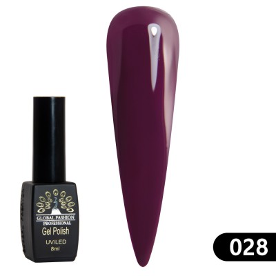 Oja semipermanenta Black Elite, Global Fashion 8 ml, 028 foto