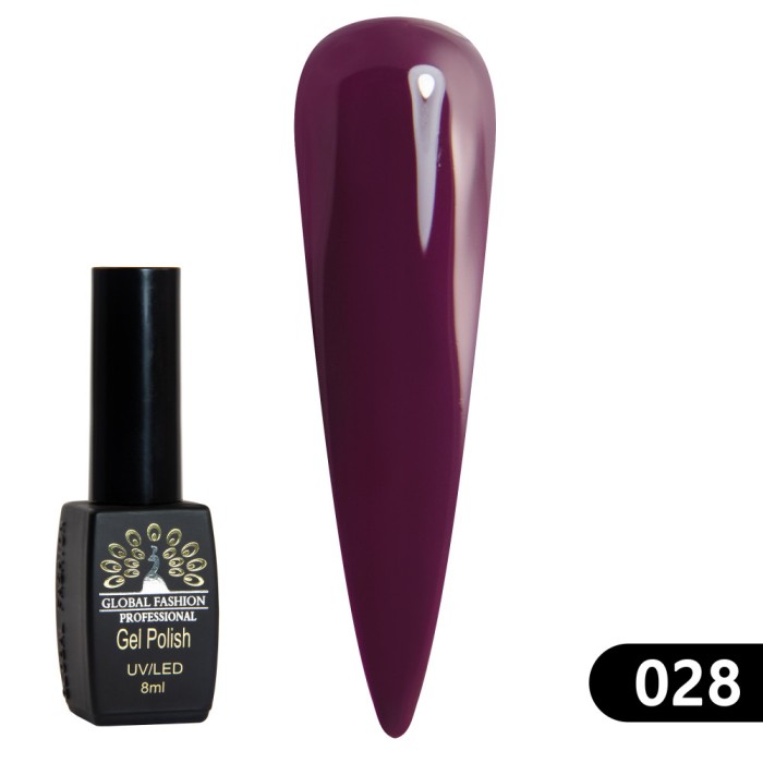 Oja semipermanenta Black Elite, Global Fashion 8 ml, 028