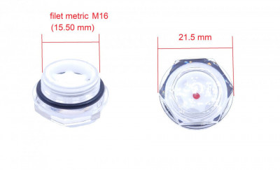 Vizor ulei cap compresor filet plastic metric M16 15.50mm CH075 foto