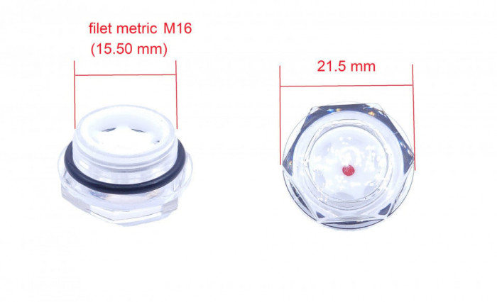 Vizor ulei cap compresor filet plastic metric M16 15.50mm CH075