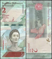 = VENEZUELA - 2 BOLIVARES ? 15 ? 01 - 2018 - UNC - NECIRCULATE = foto