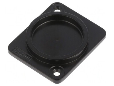 Capac de protecție neagră metalică XLR M3 3mm foto