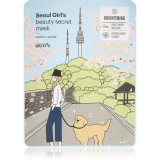 Skin79 Seoul Girl&#039;s Beauty Secret Mască textilă cu efect de iluminare și hidratare 20 g