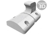 Clemă tehnopolimer 38x56.5mm manetă neagră 25N