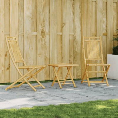 Gossi set mobilier bistro, 3 piese, bambus foto