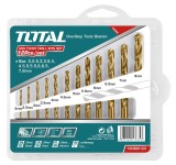 Set burghiu pentru metal Total - HSS: 12 buc
