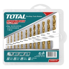Set burghiu pentru metal Total - HSS: 12 buc