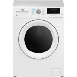 Masina de spalat rufe cu uscator Beko HTV8726XSW, Spalare 8 kg, Uscare 5 kg, Clasa D, 1200 RPM, SteamCure, HomeWhiz, Motor Inverter, AddXtra, Alb