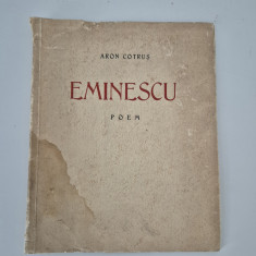 Carte veche Aron Cotrus Eminescu Poem