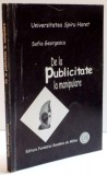 DE LA PUBLICITATE LA MANIPULARE de SOFIA GEORGESCU , 2006
