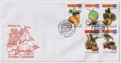 CUBA 2020 FRUCTE FDC foto