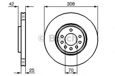 Disc frana OPEL CORSA E (2014 - 2016) BOSCH 0 986 479 113 foto