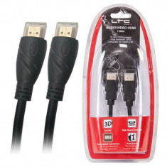 Cablu HDMI tata - HDMI tata, lungime 1.8 m, 1080p si 3D, Negru foto