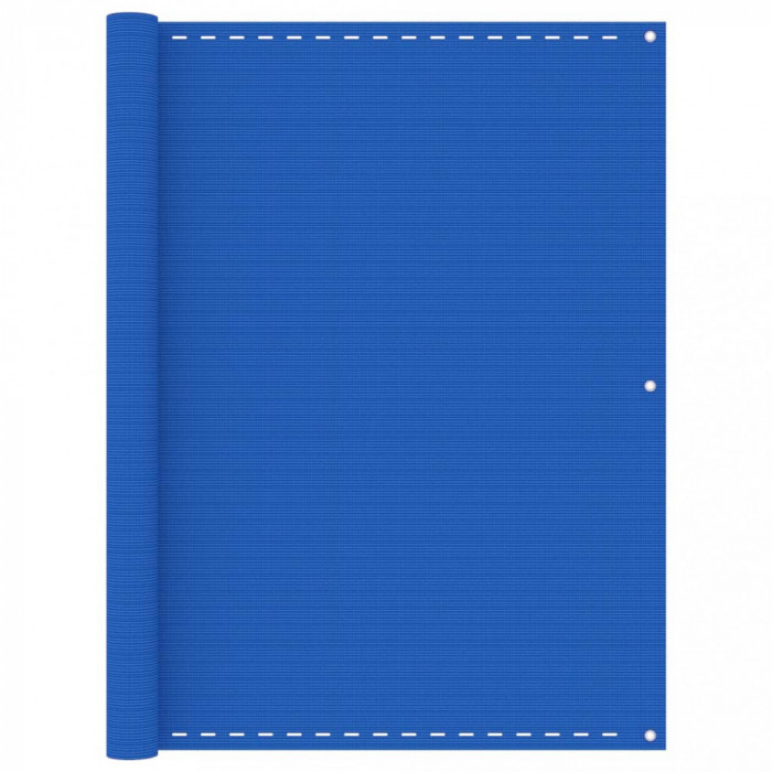 vidaXL Paravan de balcon, albastru, 120x500 cm, HDPE