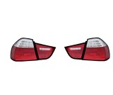 Set stopuri, lampa spate BMW Seria 3 (E90), 08.2008-06.2012 Sedan, partea stanga, dynamic indicator; LED; rosu, transparent; TUNING,