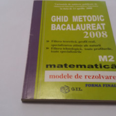 GHID METODIC BACALAUREAT 2008 M2 EDITURA GIL RF17/4