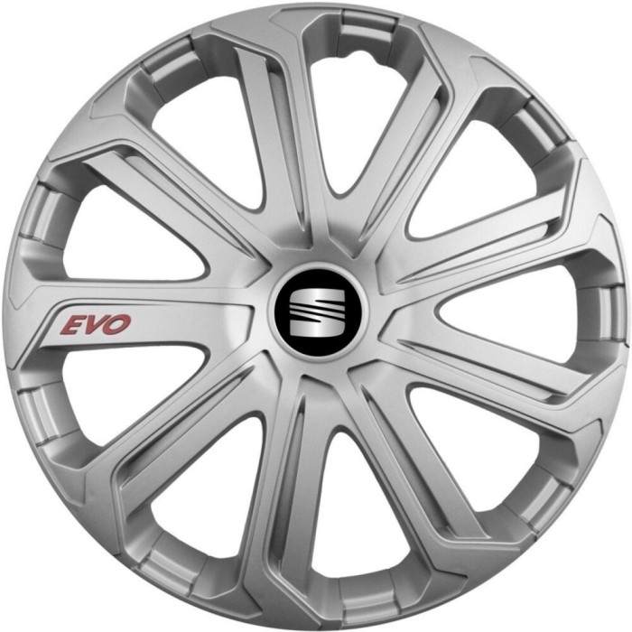 Set 4 Capace Roti Evo Gri R14, Pentru Seat