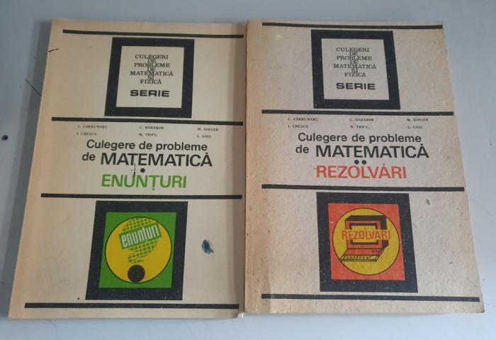 C. CARBUNARU - CULEGERE DE PROBLEME DE MATEMATICA - 2 VOLUME