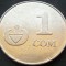 Moneda 1 SOM - REPUBLICA KYRGYZSTAN, anul 2008 * cod 2493