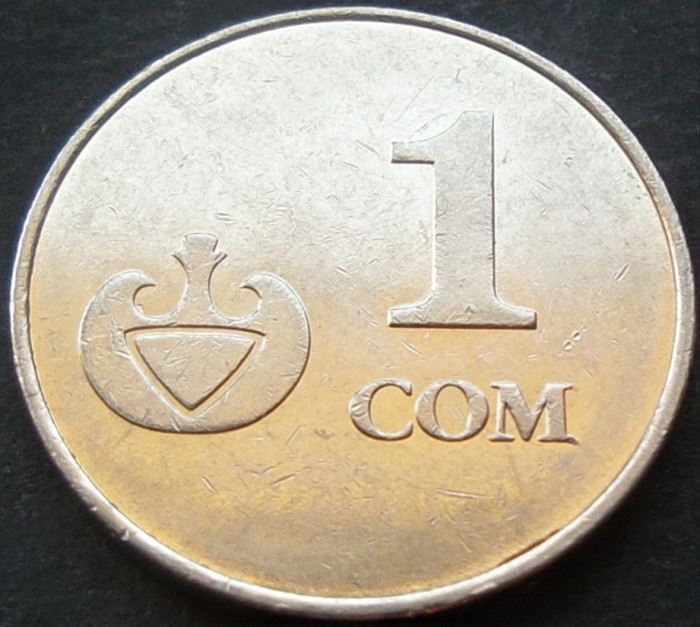 Moneda 1 SOM - REPUBLICA KYRGYZSTAN, anul 2008 * cod 2493