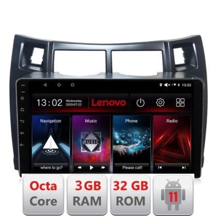 Navigatie Toyota Yaris 2008-2011 D-YARIS08 Octa Core cu Android Radio Bluetooth Internet GPS WIFI DSP 3+32 GB 4 LENOVO LITE CarStore Technology