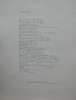 Manuscris de expozitie scris olograf de poetul Romulus Vulpescu, poezia Atotcuvantul