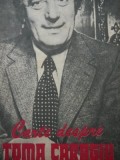 Carte despre Toma Caragiu - ***