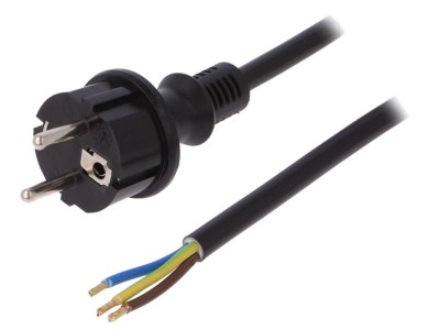 Cablu Electric SCHUKO 3x2.5mm&amp;sup2; 2m foto