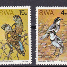 Africa de Sud Vest 1974 fauna pasari MI 392-395 MNH