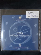 Italia 2009 - Set complet de euro bancar de la 1 cent la 2 euro + monedă 2 euro