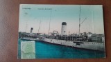 Carte postala, Constanta vaporul Romania, inceput de secol XX