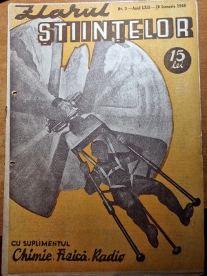 ziarul stiintelor 20 ianuarie 1948-transmisia la distanta,racovita exploratorul foto