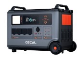 Cumpara ieftin Statie de energie portabila OSCAL PowerMax 6000, 6000W (7200W varf), baterie LiFePO4 de 3600Wh, incarcare rapida in 1.96h, 14 porturi, USB-C 100W, con