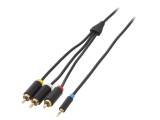 Cablu Jack 2,5mm la RCA x3 1,5m Aurit, Vention